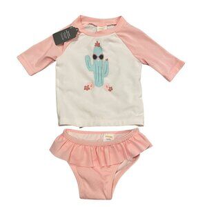 Gymboree 2 piece Swimsuit/Rash Guard - New! Size 3-6 months